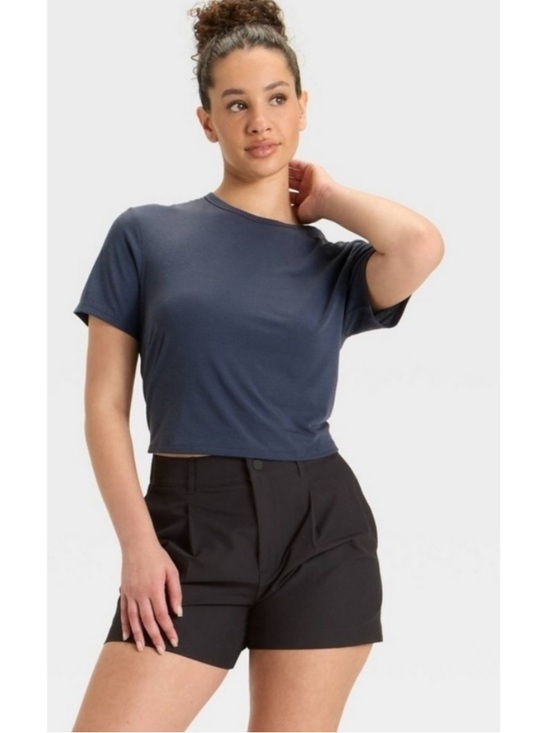 all in motion Pants - All In Motion Pleated Woven Black Golf Shorts 4” Size Large | NWT